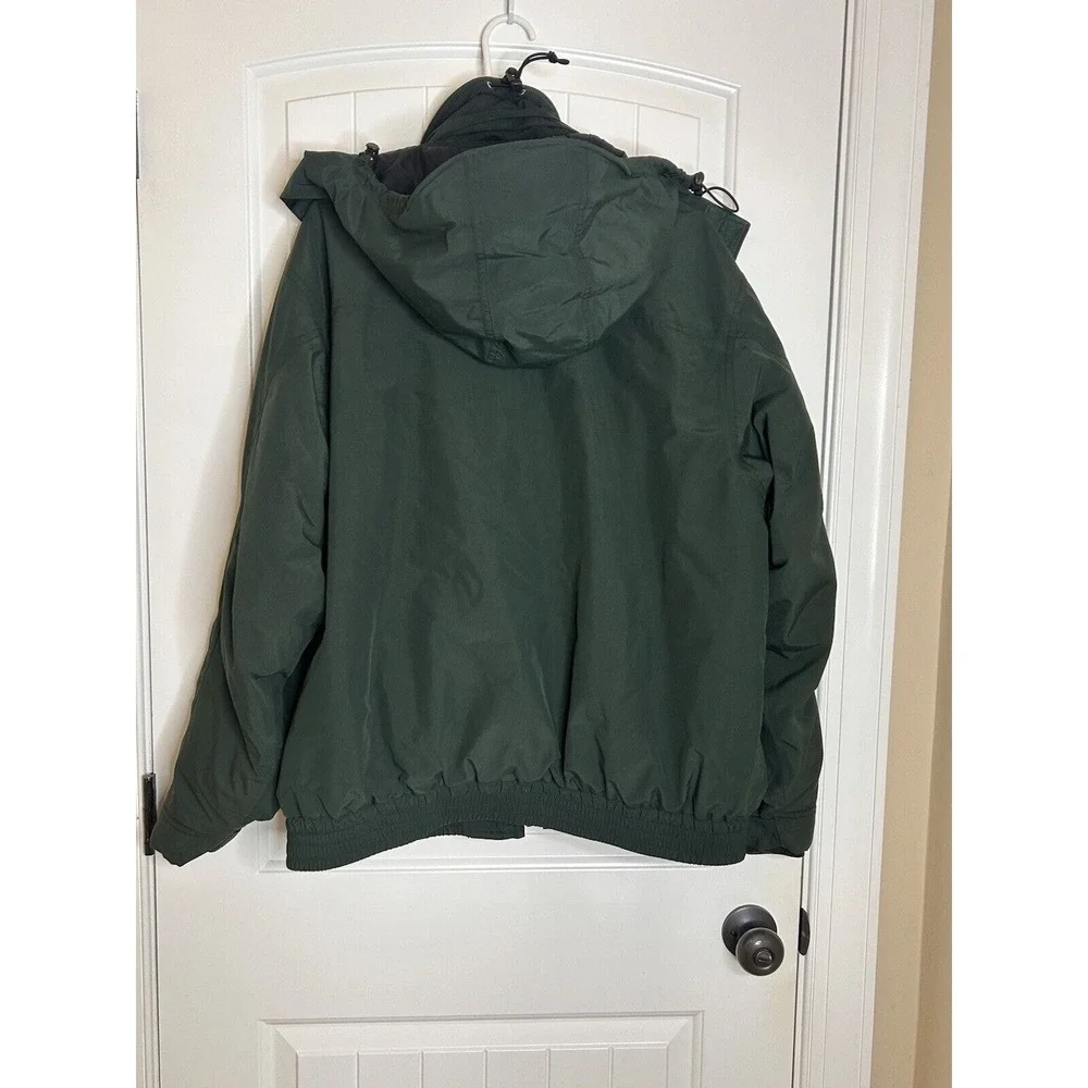 LL Bean Parka Coat L Gore-Tex Extreme Wet Weather PrimaLoft Cargo